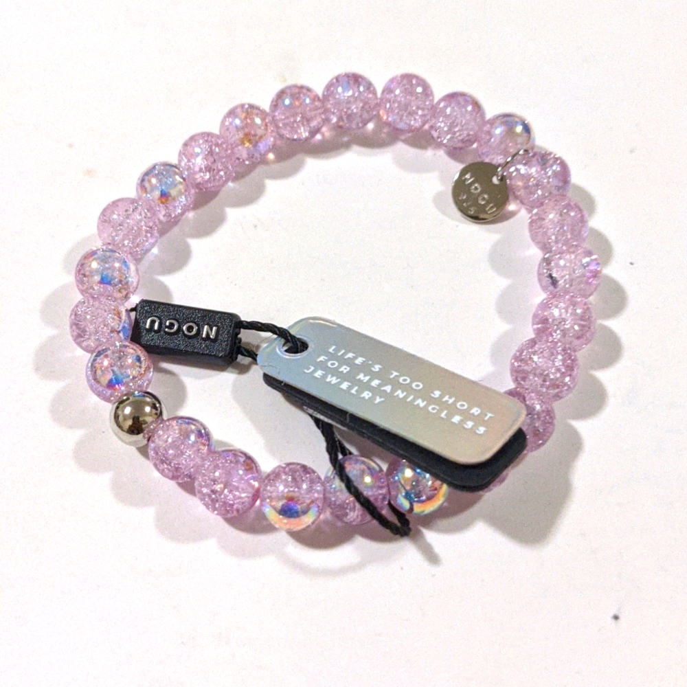 Nogu Purple Bubble Glass Bracelet